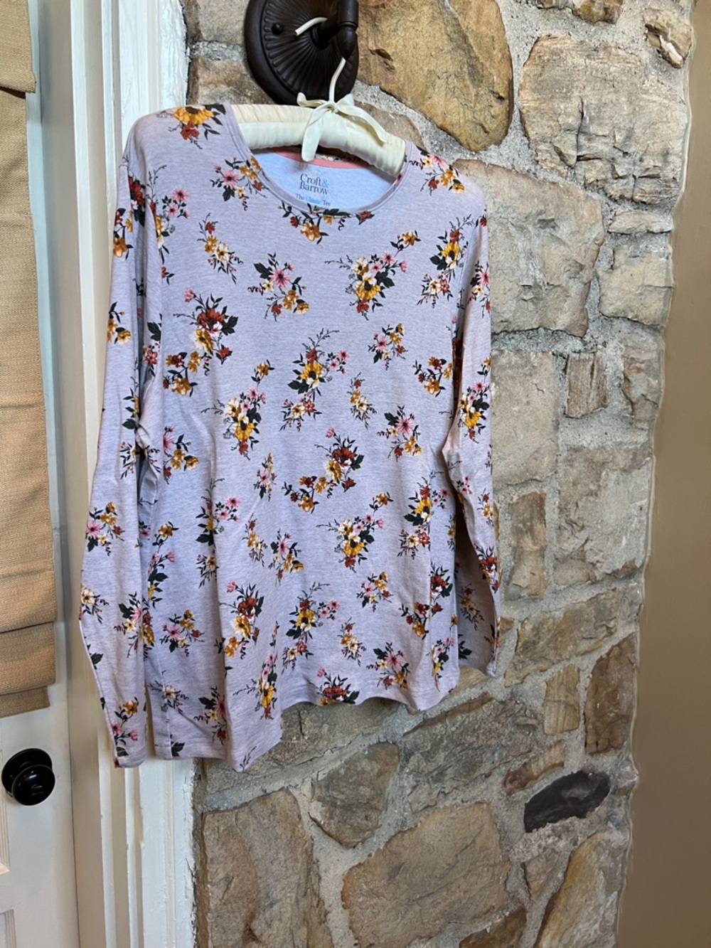 Cotton Floral Long Sleeve Tee